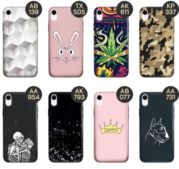 ETUI DO IPHONE XR WZORY TOP100 DESIGN Z NADRUKIEM ZE WZOREM OBUDOWA +SZKŁO