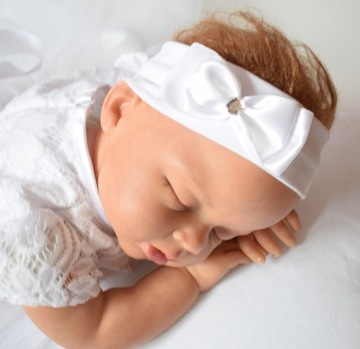 Хлопковая ПОВЯЗКА-БАНТ на ГОЛОВУ для Крещенской принцессы