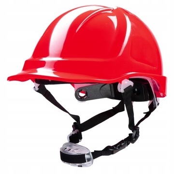 Kask ochronny hełm 4 punktowy czerwony