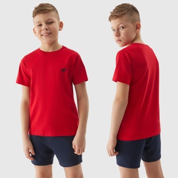 ФУТБОЛКА ДЛЯ МАЛЬЧИКОВ 4F ОДНОРОДНАЯ ДЕТСКАЯ ФУТБОЛКА BASIC SS24