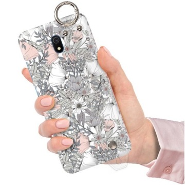 ETUI z PASKIEM do XIAOMI REDMI 8A Kwiaty Top Wzory