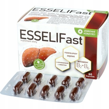 ESSELIFast na cholesterol i wątrobę 60 kapsułek