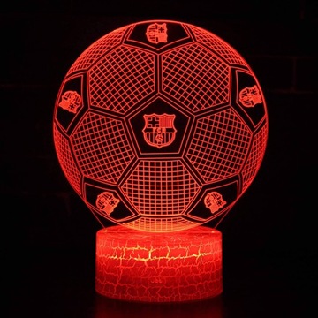 3D светодиодный USB-ночник ФК Барселона Футбол