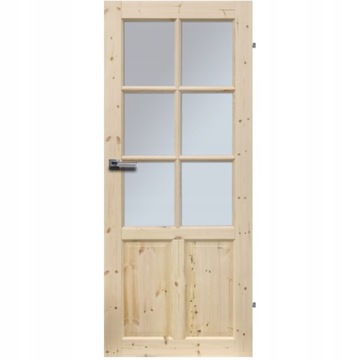 DRZWI WEWNĘTRZNE CZAPLA DREWNO SOSNA POKOJOWE 70