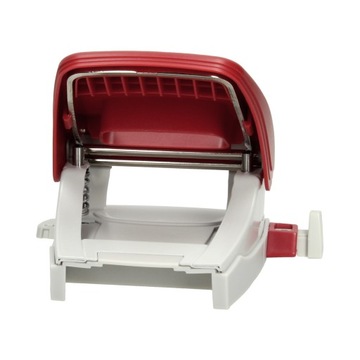 Дырокол Leitz NeXXt большой на 25 листов красной бумаги.