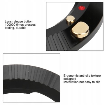 Прочное переходное кольцо объектива.