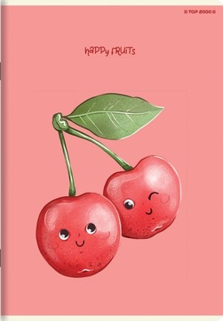 Zeszyt w kratkę A5 TOP-2000 32 kartek Fruits 1 szt