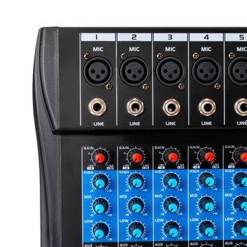 8-КАНАЛЬНЫЙ ЦИФРОВОЙ АУДИОМИКШЕР USB С ФАНТОМНЫМ ПИТАНИЕМ