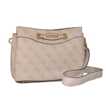 Guess Torba torebka damska Blush Logo pudrowa BA931612 Blush Logo