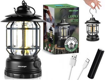 STYLOWA LAMPA WISZĄCA SOLARNA RETRO DO OGRODU NA TARSA BALKON PRZENOŚNA