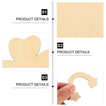 50pcs Paintable DIY Wood Slices for Tree