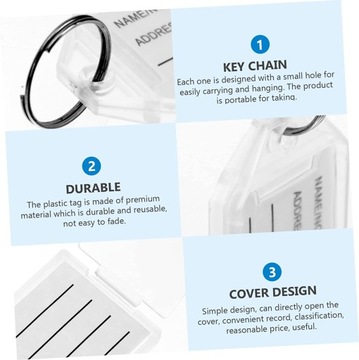 30 szt. identyfikatory imienia etykiety znaki bag