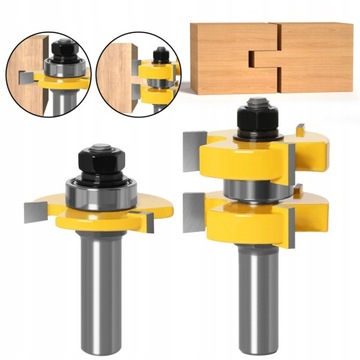 Набор пазов, шпунтов и пазов, фреза по дереву 8мм.