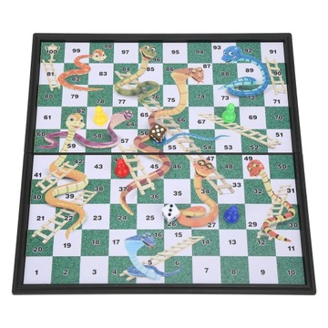 Магнитная шахматная лестница-змея складная