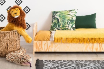 МИНИМАЛИСТИЧНАЯ ДЕТСКАЯ ДЕРЕВЯННАЯ КРОВАТЬ СОСНА