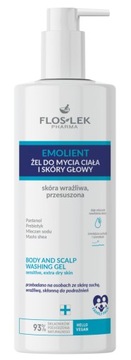 EMOLIENT Żel do mycia ciała i skóry głowy skóra wrażliwa przesuszona 400ml