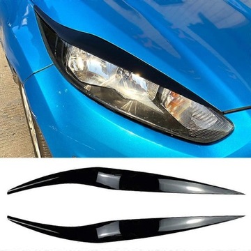 KRYT SVĚTLOMET PŘEDNÍHO DO FORD FIESTA MK6.5 2013-2017 ČERNÁ