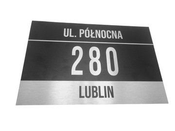 NUMER NA DOM TABLICZKA ADRESOWA Z NUMEREM DOMU 32x21cm