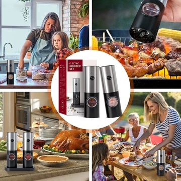 КУХОННЫЙ ПЕРЕЧНЫЙ ГРИЛЬ С ВОЗМОЖНОСТЬЮ ЗАРЯДКИ 2 ШТ/USB