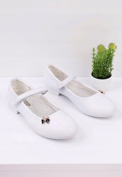 -% Балетки на липучке COMMUNION Girl's WHITE r37