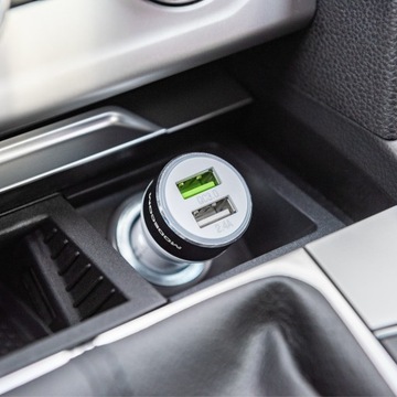 АВТОМОБИЛЬНОЕ ЗАРЯДНОЕ УСТРОЙСТВО С ПОРТОМ БЫСТРОЙ ЗАРЯДКИ USB QUICCH CHARGE 3.0 + USB