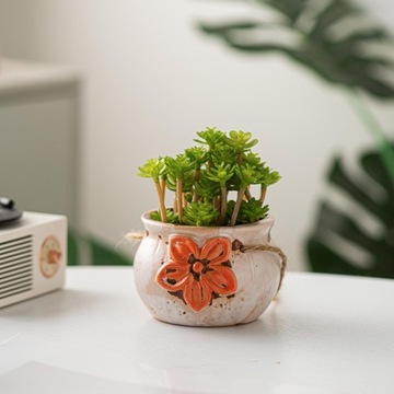 Подвесной горшок для горшечных растений, украшения дома, цветочные горшки, диаметр 8 см, высота 6,5 см.