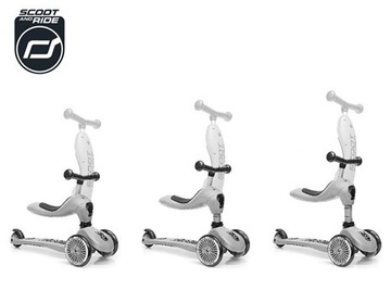 SCOOTANDRIDE 2w1 hulajnoga 1-5lat Blueberry