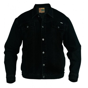 Duża kurtka jeansowa męska Duke London Trucker BK 4XL