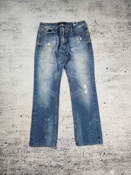 SPODNIE MĘSKIE GUESS VERMONT SLIM JEANSOWE DENIM DŻINSY r. 33