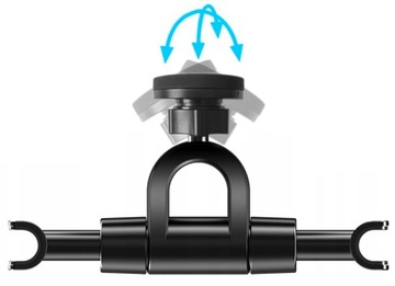 Uchwyt magnetyczny na telefon zagłówek samochodowy