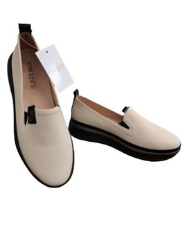 МОКАСИНЫ VINCEZA 7897 БЕЖЕВЫЙ РАЗМЕР. 38