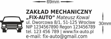 PIECZĄTKA COLOP C50 firmowa-9 linii-Projekt+Gumka