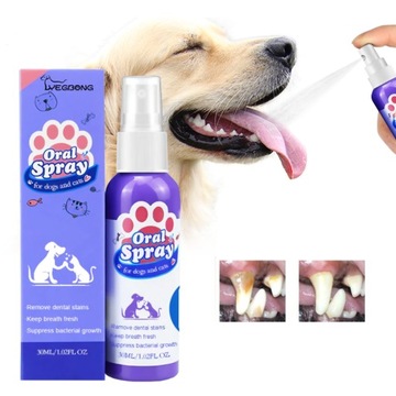 Spray Do Czyszczenia Zębów Zwierząt Domowych. Pielęgnacja Jamy Ustnej