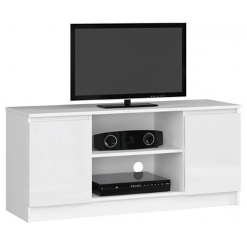 Szafka RTV biała pod telewizor salon 120 cm połysk