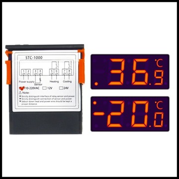 ТЕРМОСТАТ-РЕГУЛЯТОР ТЕМПЕРАТУРЫ 230В STC-1000 КОНТРОЛЛЕР ПЕРЕМЕННОГО ТОКА С ЗОНДОМ