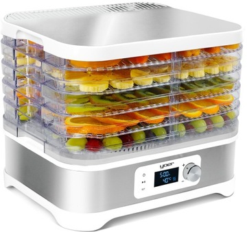 Suszarka do Grzybów Owoców Warzyw Yoer 450W INOX +Termoobieg +TIMER XXL