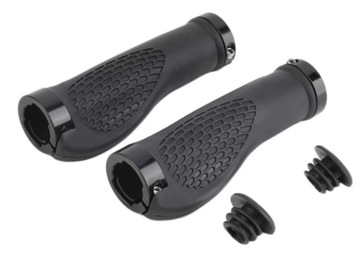 ЗАХВАТЫ, ПРОФИЛИРОВАННЫЕ, СКРУЧЕННЫЕ ВЕЛОСИПЕДНЫЕ РУЧКИ, ЧЕРНЫЕ