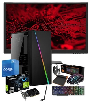 WYDAJNY ZESTAW DO GIER GT730 i5-11400F 16GB/960SSD W11 22' AKCESORIA
