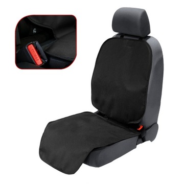 Mata pod dziecięcy fotelik samochodowy osłona ochronna do ISOFIX czarna