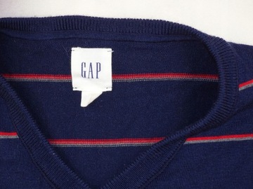 Sweter męski Gap z USA r. L 100% wełny z merynosów