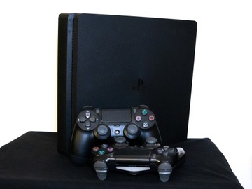 Консоль Sony PlayStation 4 SLIM 500 ГБ | ЧЕРНЫЙ | 2 ПОДУШКИ | НАБОР