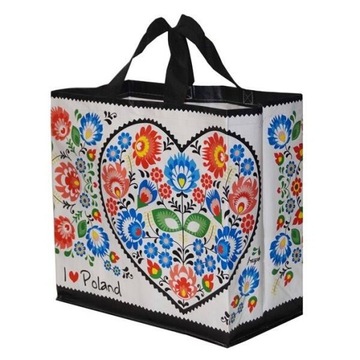 Torba FRASPO na zakupy piknik plażę 35x20x35cm 24L