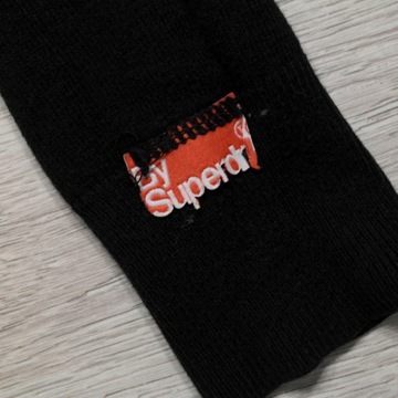 SUPERDRY _ MARKOWY CIEPŁY SWETER Z LOGO _ L/XL