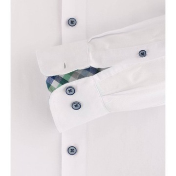 biała bawełniana koszula męska Redmond Regular FitFit S_klatka_110