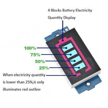 Индикатор заряда литий-ионного аккумулятора 1S