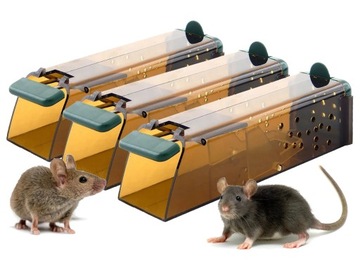 СПАСАТЕЛЬНАЯ ЛОВУШКА TRIXIE ЭФФЕКТИВНАЯ МЫШЕЛОВКА, 3 ШТ.