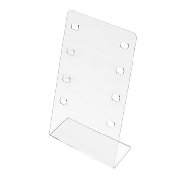 .Acrylic Eyeglasses Frame Stand, Transparent Storage Multi 4 Tiers Sloping