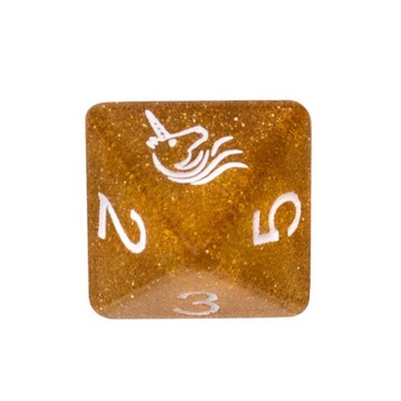 Кубики для РПГ, 7 шт. Акрил - Единороги.