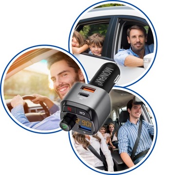 САМЫЙ МОЩНЫЙ FM-ПЕРЕДАТЧИК BLUETOOTH АВТОМОБИЛЬНОЕ ЗАРЯДНОЕ УСТРОЙСТВО 36 Вт QC3.0 USB-C