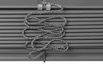 ŻALUZJA PCV ŚCIENNA 50mm WYMIAR 120x180 cm SZARA